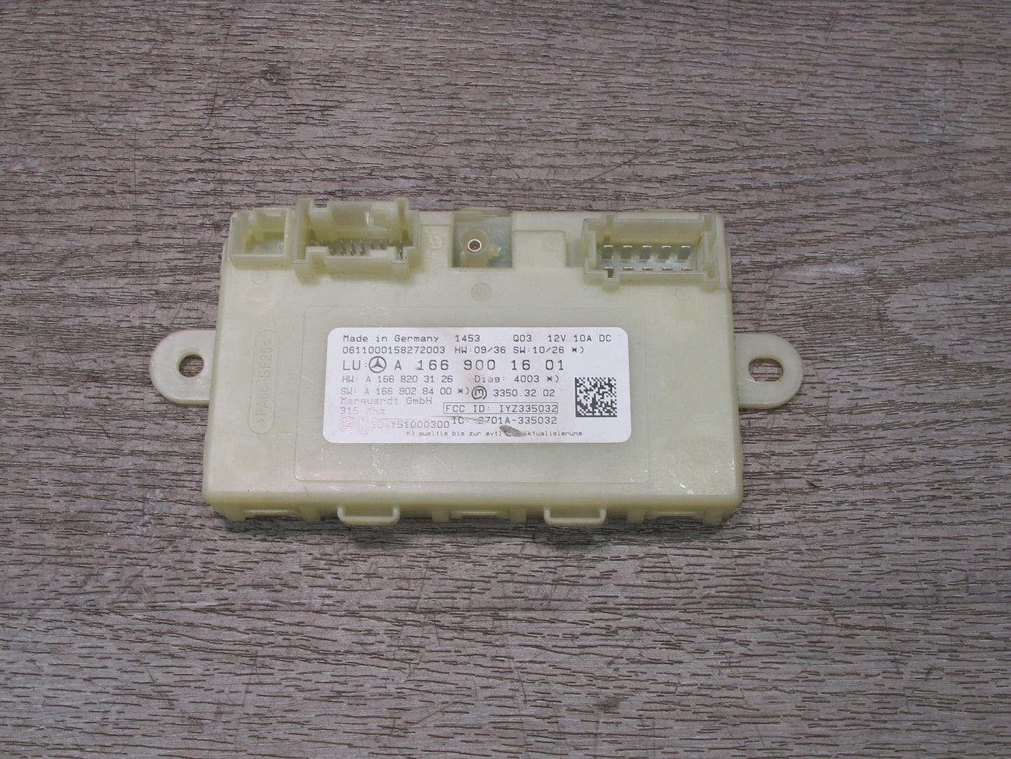 12-15 Mercedes X166 W166 GL Ml-class Keyless GO Entry Control Module Unit OEM