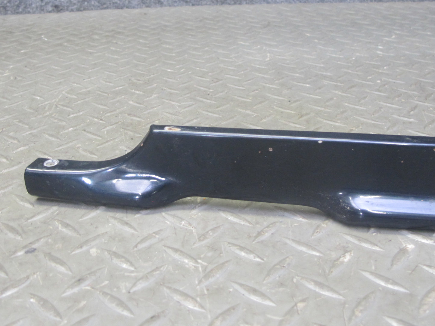 73-89 Mercedes R107 Front Bumper Center & Side Trim Molding Panel Set Black OEM