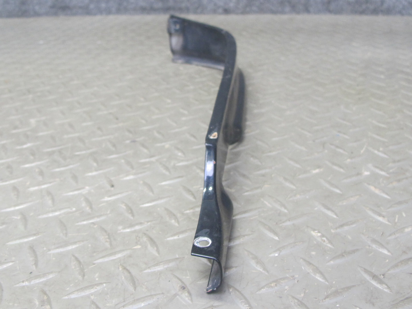73-89 Mercedes R107 Front Bumper Center & Side Trim Molding Panel Set Black OEM