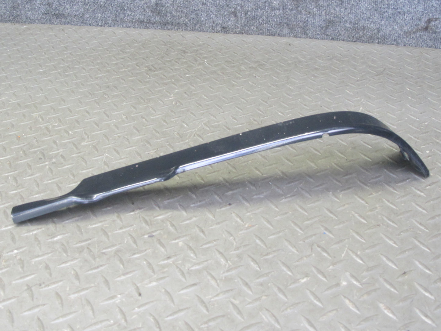 73-89 Mercedes R107 Front Bumper Center & Side Trim Molding Panel Set Black OEM