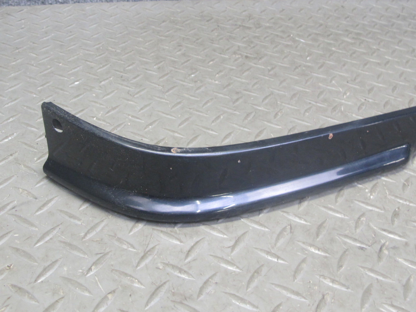 73-89 Mercedes R107 Front Bumper Center & Side Trim Molding Panel Set Black OEM