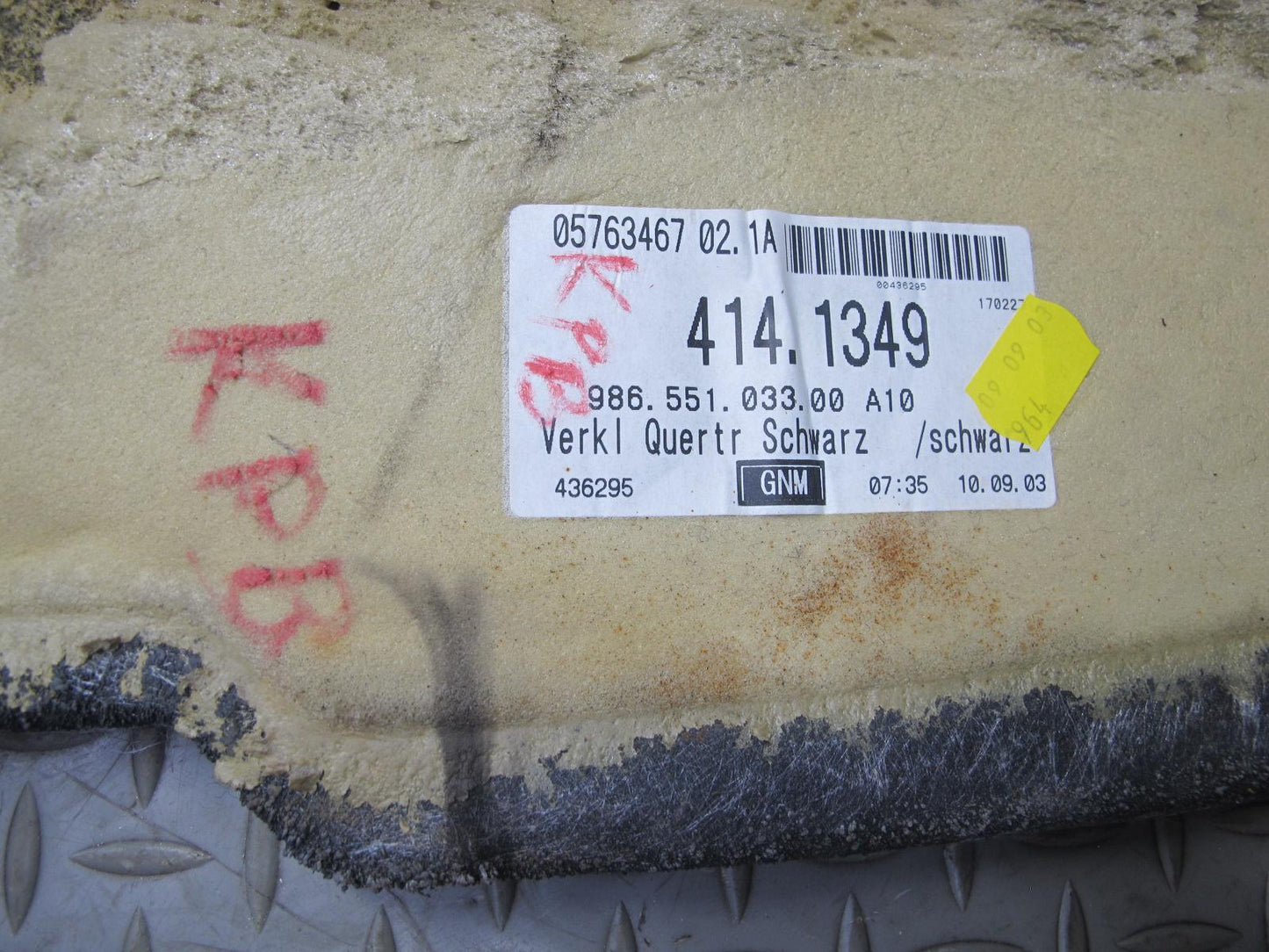 1997-2004 Porsche Boxster 986 Interior Carpet Liner Floor MAT Cover Black