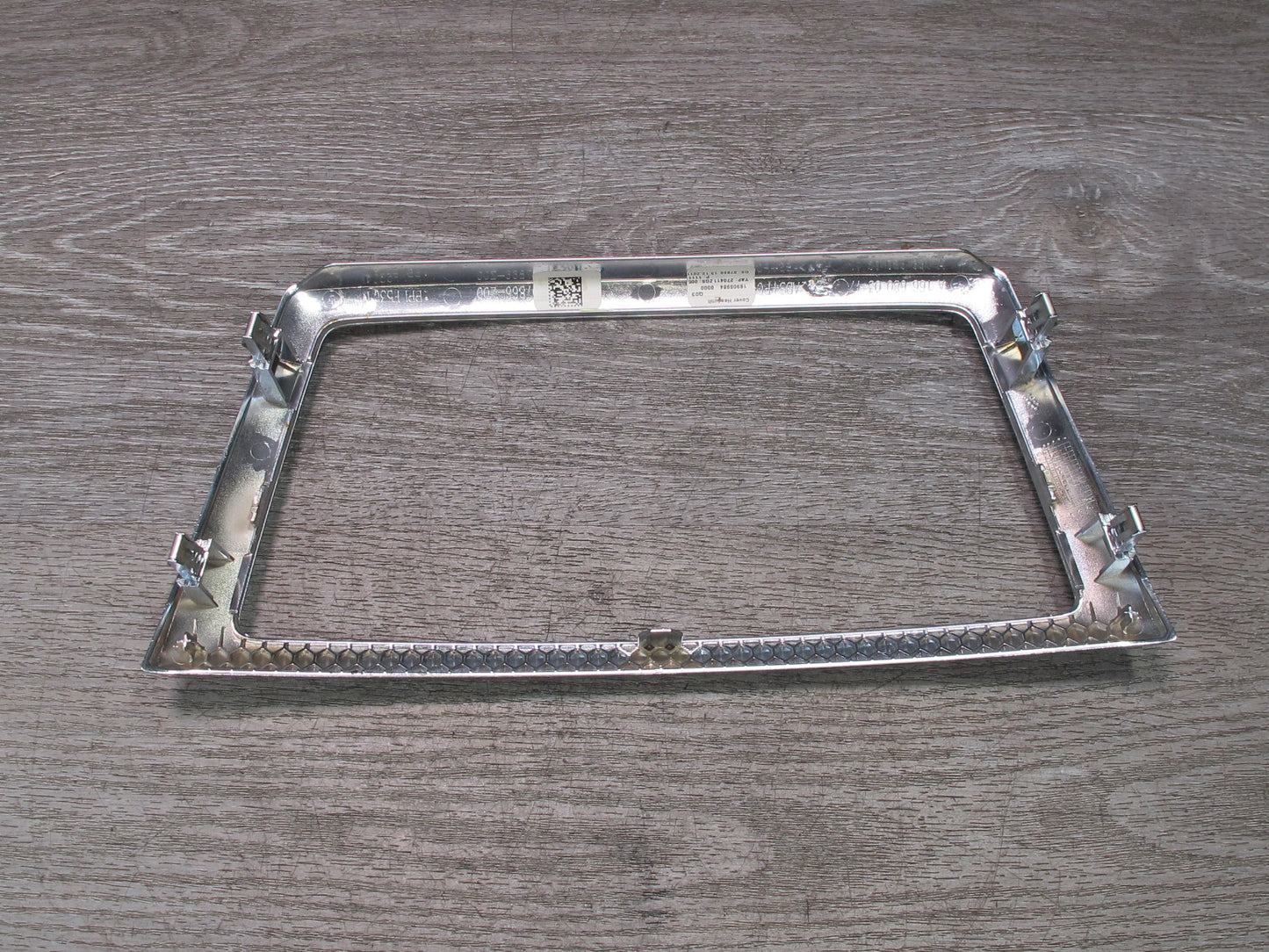12-15 Mercedes W166 Ml-class Dash Front Center Radio Chrome Trim Bezel Panel OEM