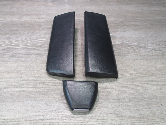 12-15 Mercedes W166 ML Set of 3 Piece Front Center Console Armrest Lid Black OEM