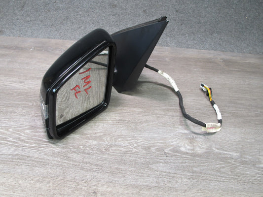 12-15 Mercedes X166 W166 GL ML Left Door Side View Mirror w Blind Spot OEM