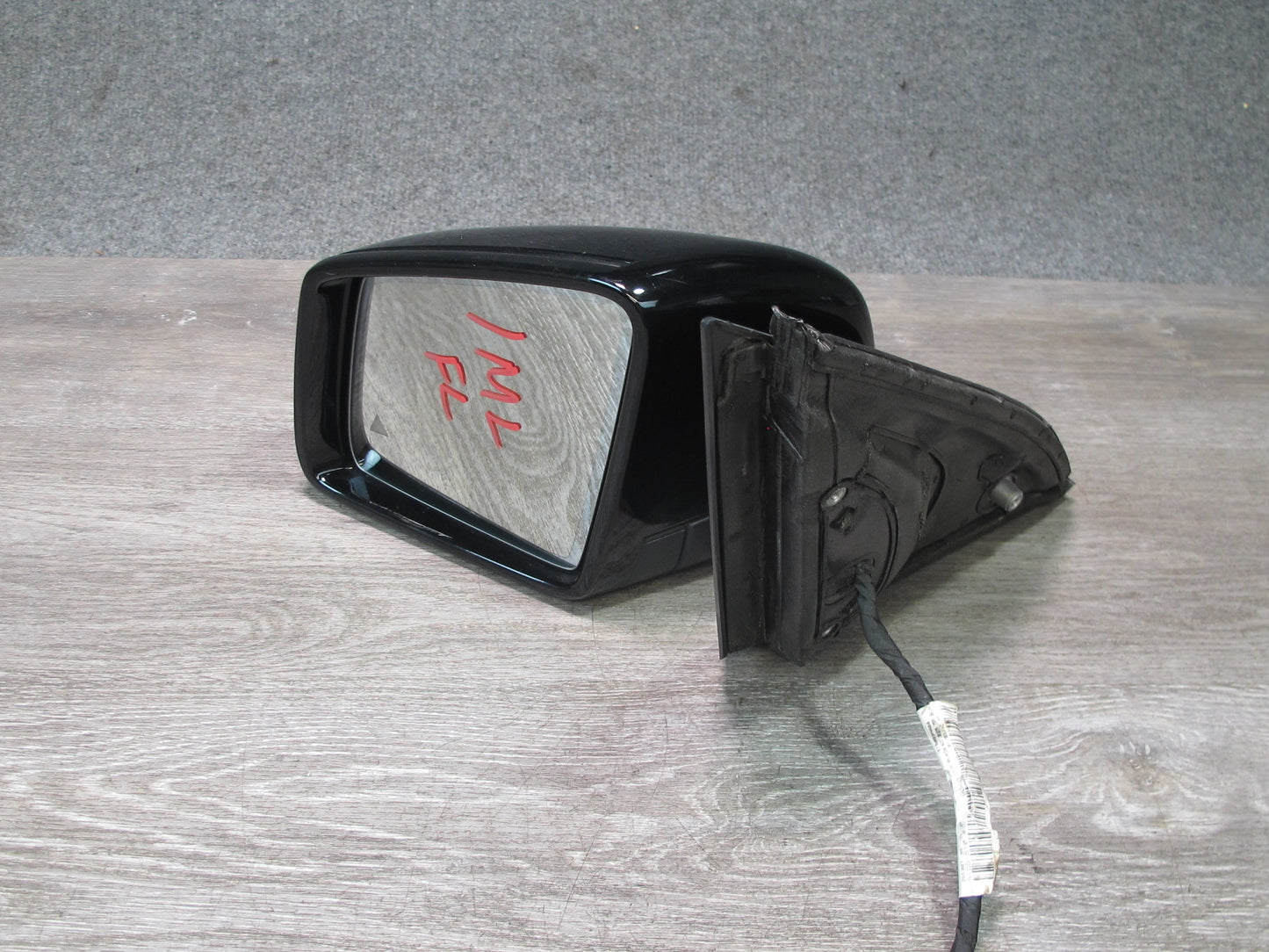 12-15 Mercedes X166 W166 GL ML Left Door Side View Mirror w Blind Spot OEM