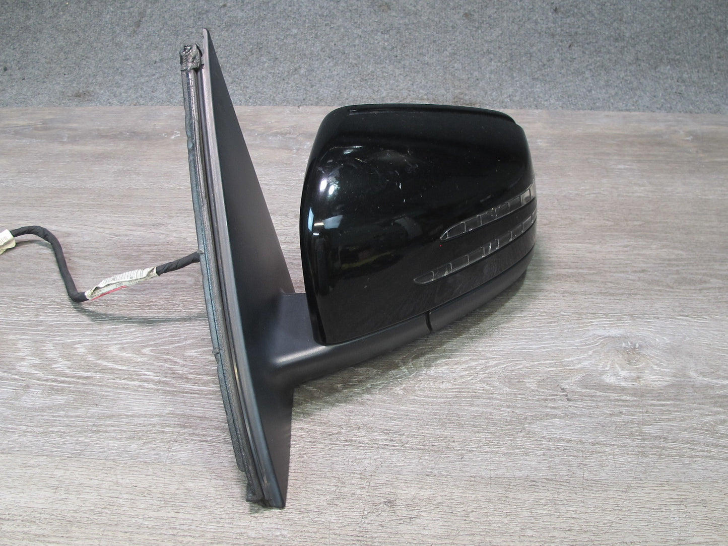 12-15 Mercedes X166 W166 GL ML Left Door Side View Mirror w Blind Spot OEM
