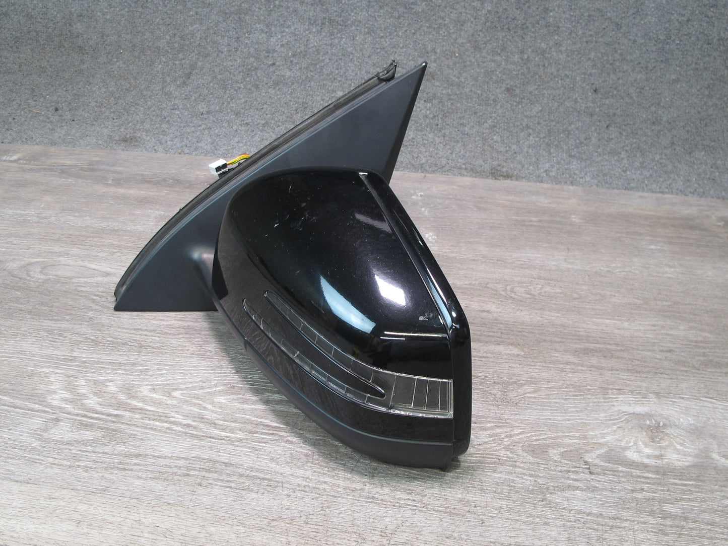 12-15 Mercedes X166 W166 GL ML Left Door Side View Mirror w Blind Spot OEM