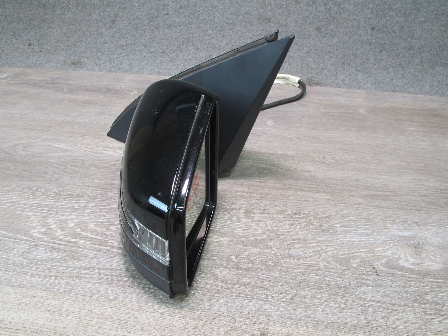12-15 Mercedes X166 W166 GL ML Left Door Side View Mirror w Blind Spot OEM