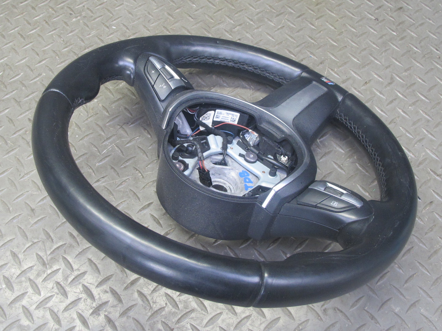 14-16 BMW F30 F31 F32 F33 F34 M Sport Leather Steering w Controls Carbon Covers