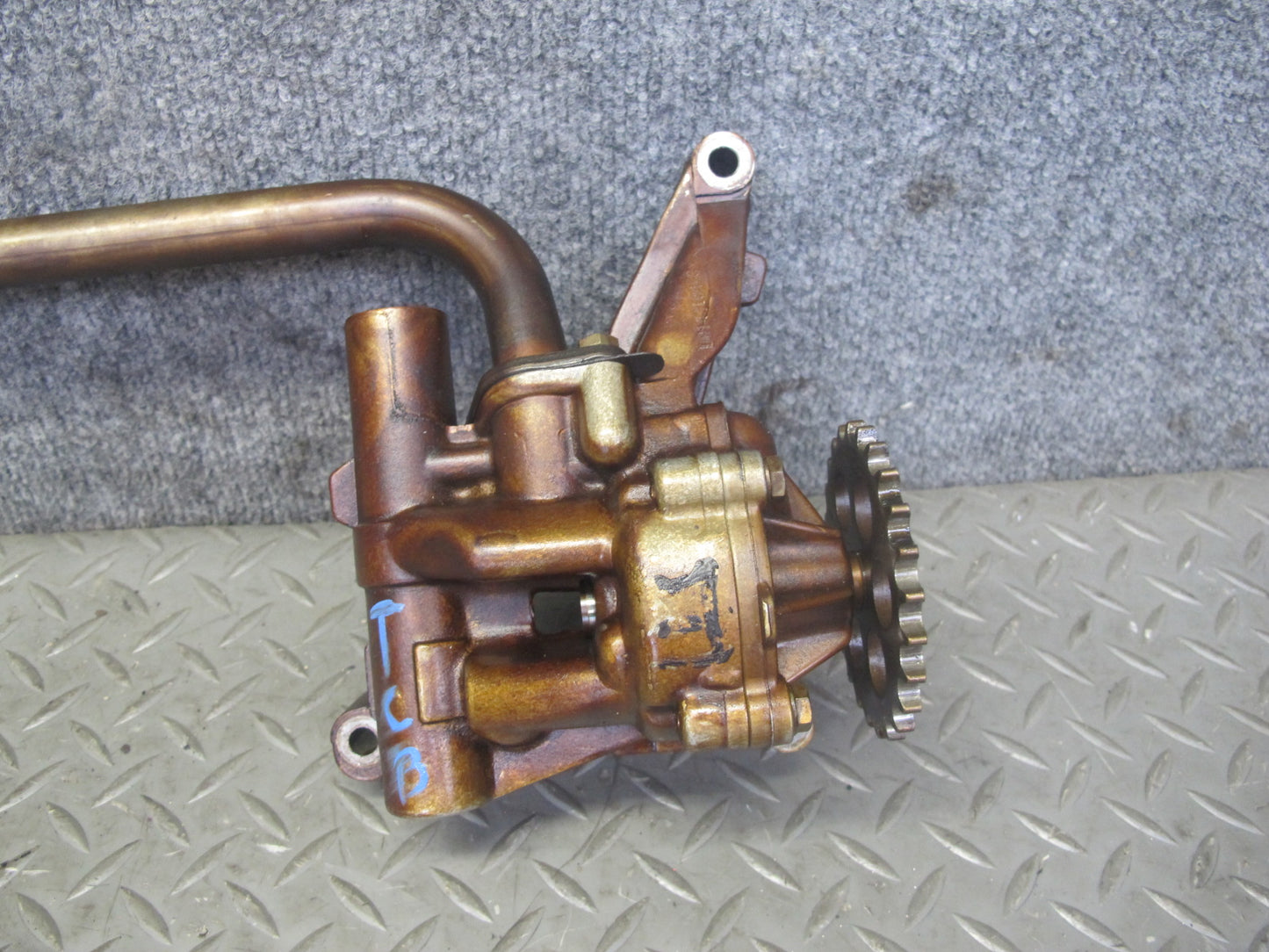 93-99 BMW E36 M50 M52 Engine Motor Oil Pump w Pickup Suction Tube Pipe OEM