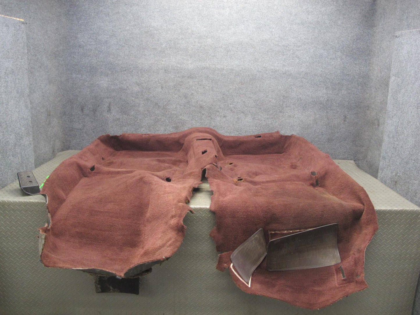 86-92 Toyota Supra MK3 Interior Floor Carpet Liner Cover Maroon w Foot Rest OEM