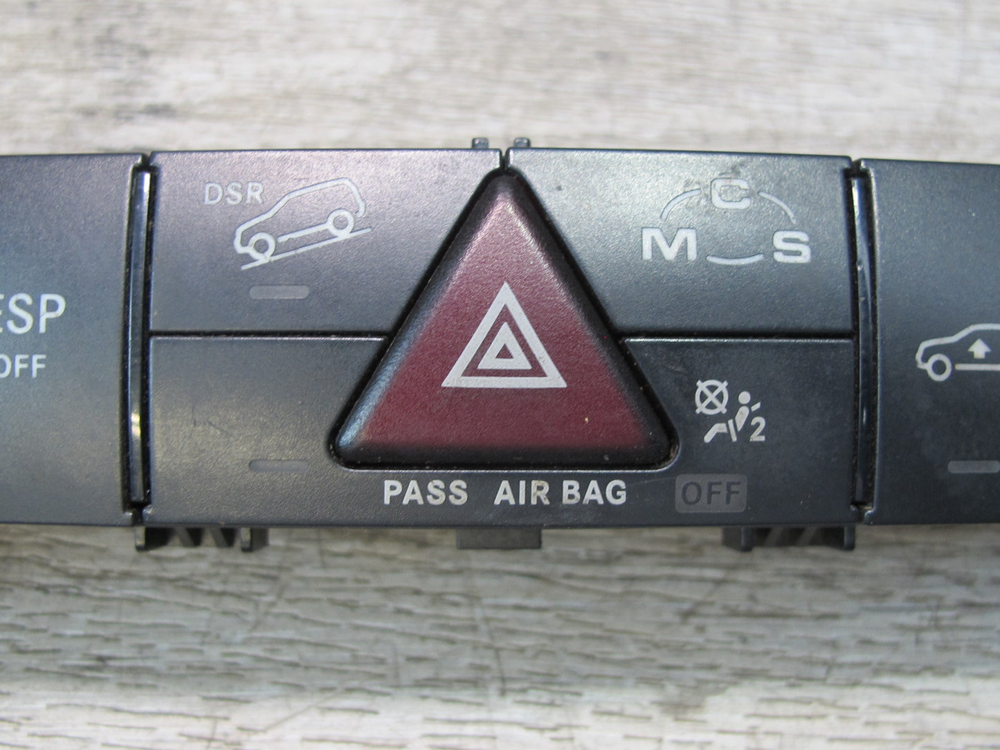 07-11 Mercedes W164 ML63 AMG Center Console Switch Panel w Hazard Switch OEM
