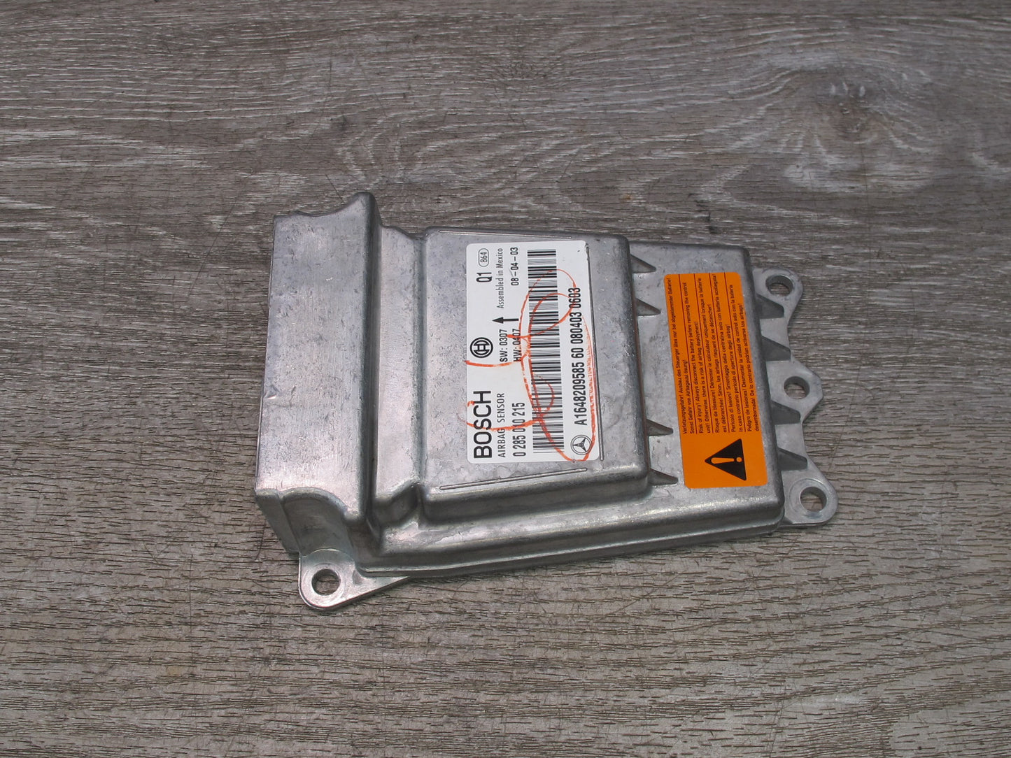 06-13 MERCEDES W164 X164 ML-CLASS SRS AIRBAG CONTROL MODULE UNIT A1648209585 OEM