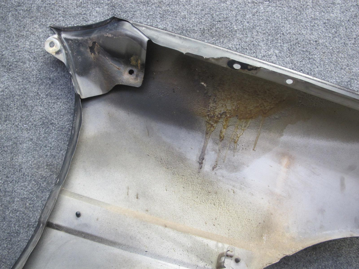 86-92 Toyota Supra MK3 Front Left Fender Shell Panel Cover Black Ruby Pearl OEM