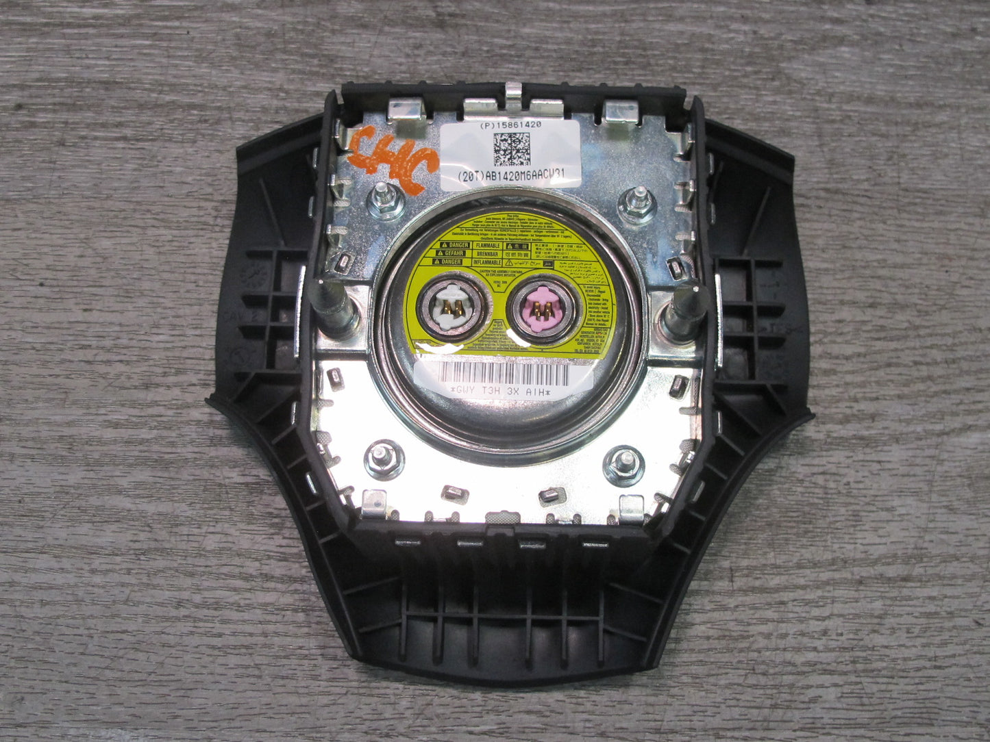 06-09 CHEVROLET CORVETTE C6 FRONT LEFT DRIVER SIDE STEERING WHEEL SRS AIRBAG OEM