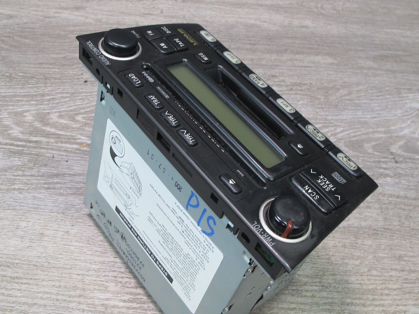 03-05 Lexus JCE10L IS300 Cassette AM FM Radio CD Player Receiver Head Unit OEM