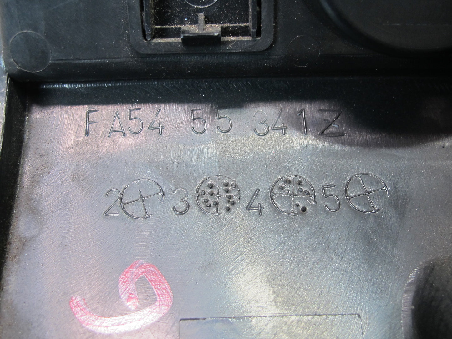 84-85 Mazda RX7 FB Under Dash Trunk Fuel Door Mirror Dimmer Switch w Trim OEM