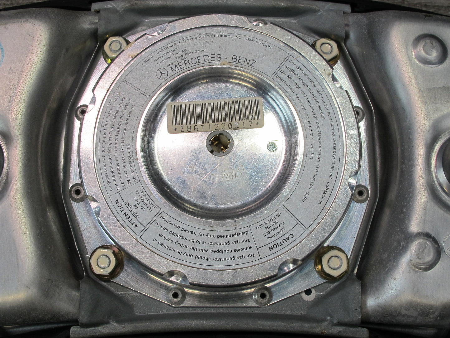 86-89 MERCEDES R107 W126 560SL FRONT LEFT DRIVER SIDE STEERING WHEEL SRS AIRBAG OEM