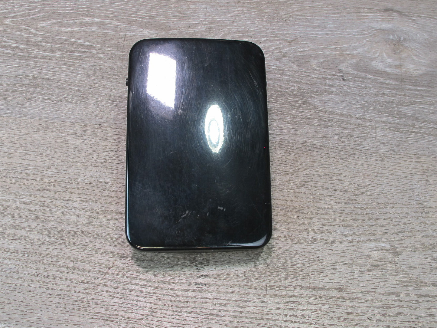 73-89 Mercedes R107 Fuel Tank Filler Door Lid Panel Cover Black OEM