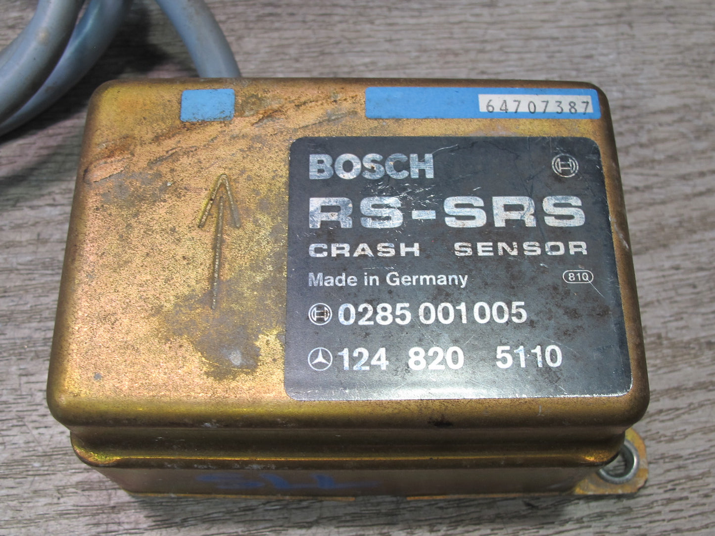 86-91 MERCEDES R107 W126 560SL RS AIRBAG CONTROL MODULE UNIT 1248205110 OEM