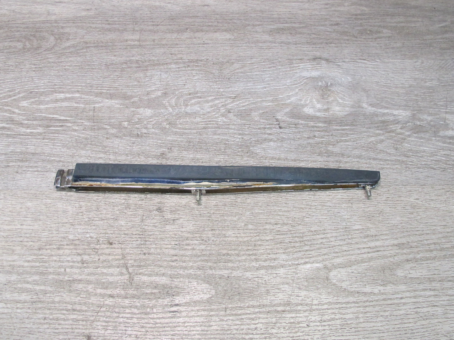 73-89 Mercedes R107 Rear Trunk Lid License Plate Light Lamp Chrome Molding OEM