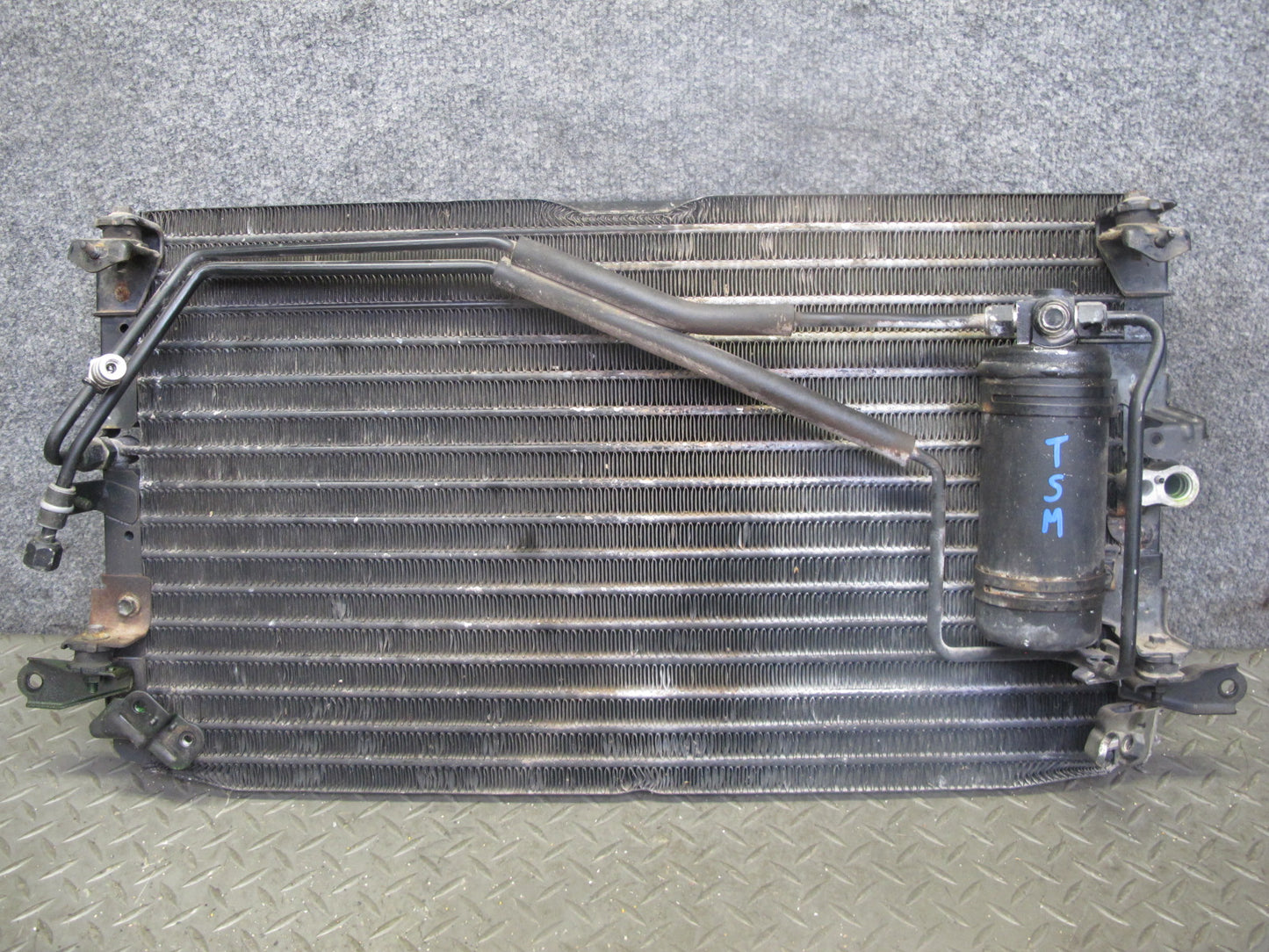 88-92 Toyota Supra MA70 AC Air Condition Condenser w Dryer Tank & Hose Lines OEM