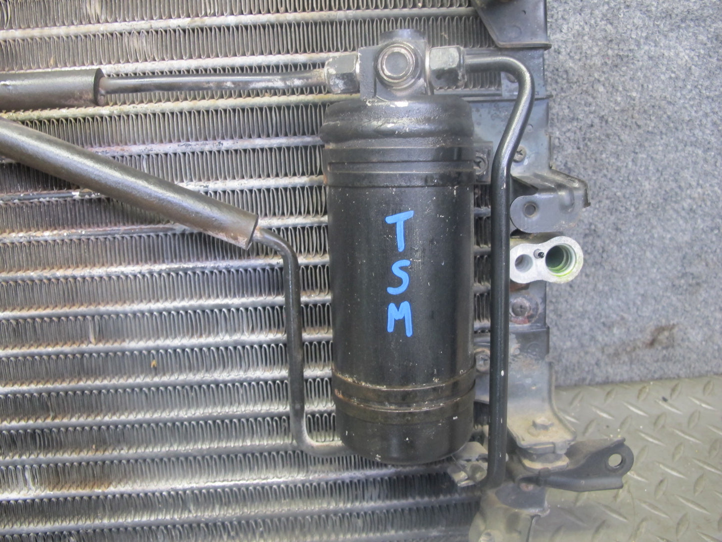 88-92 Toyota Supra MA70 AC Air Condition Condenser w Dryer Tank & Hose Lines OEM