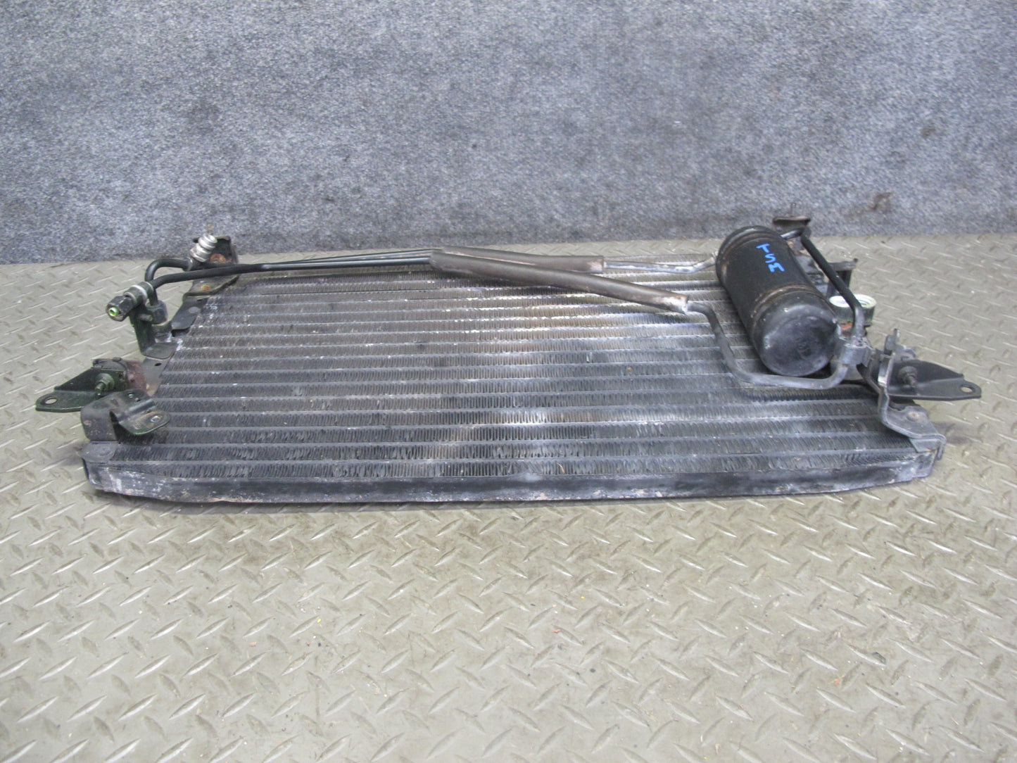 88-92 Toyota Supra MA70 AC Air Condition Condenser w Dryer Tank & Hose Lines OEM
