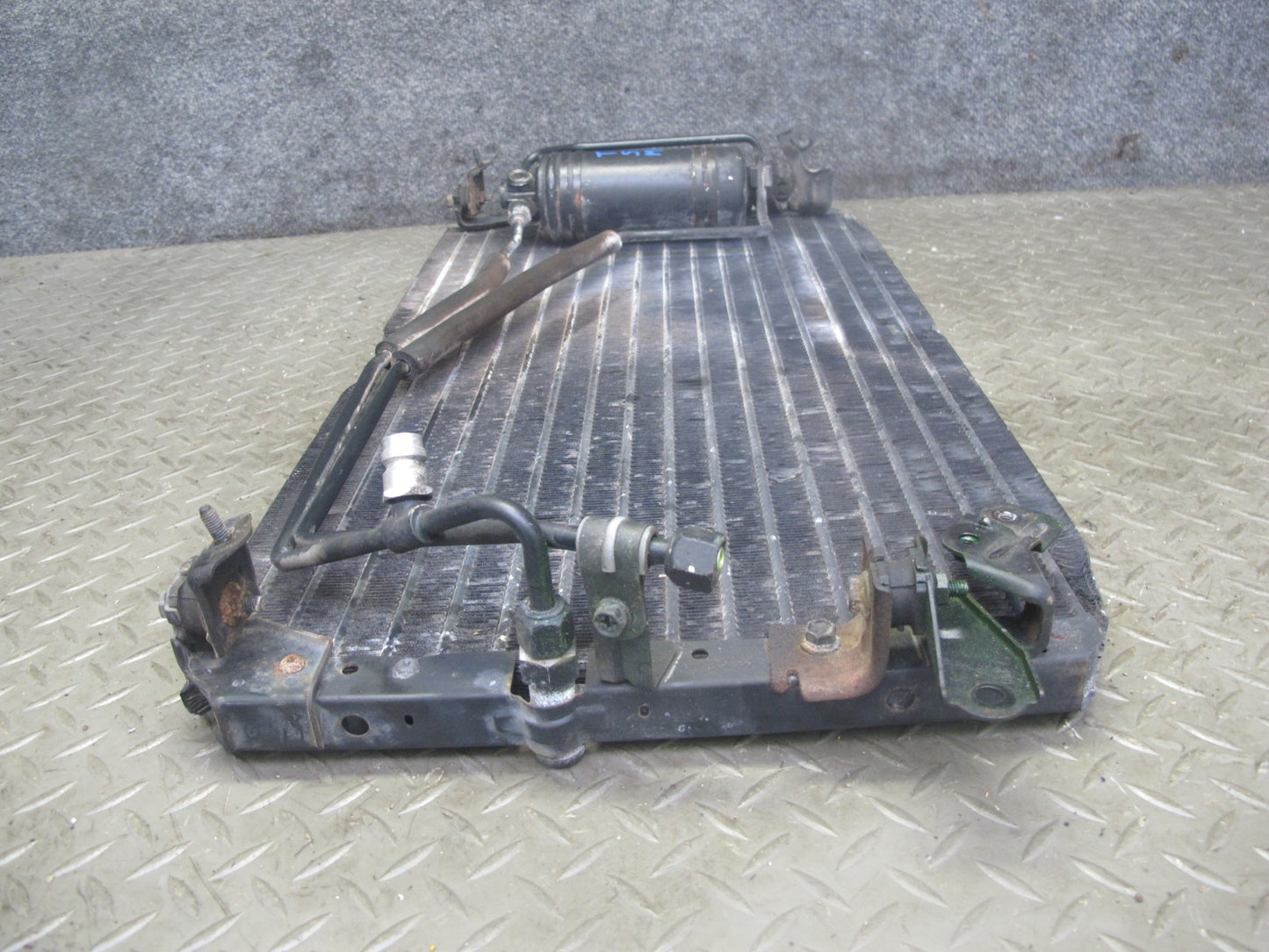 88-92 Toyota Supra MA70 AC Air Condition Condenser w Dryer Tank & Hose Lines OEM