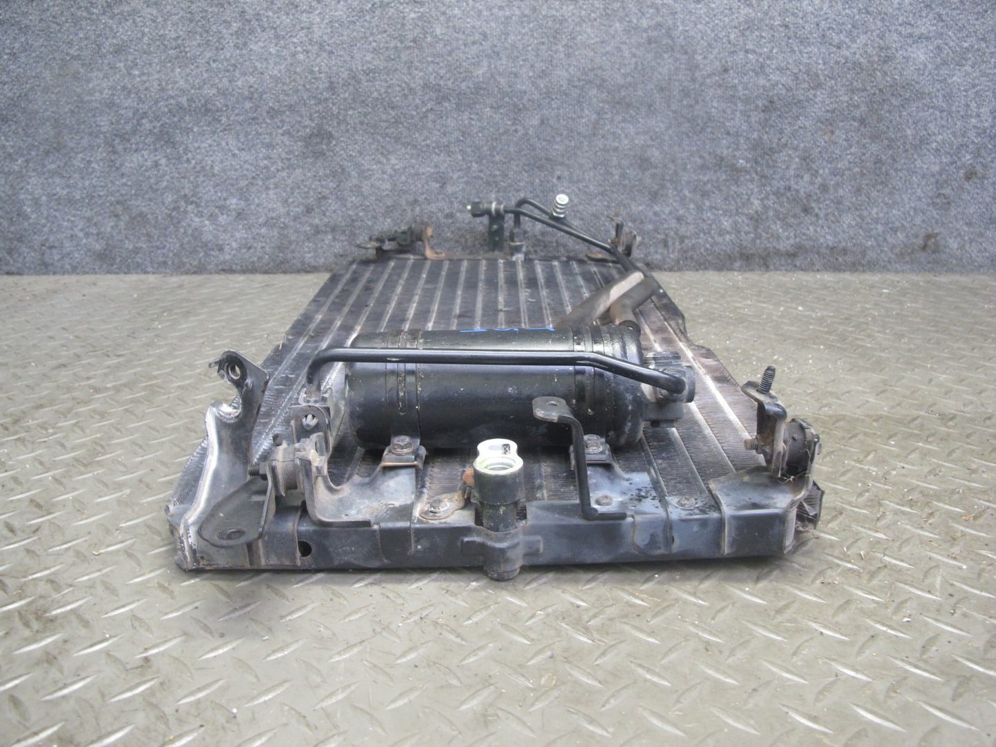 88-92 Toyota Supra MA70 AC Air Condition Condenser w Dryer Tank & Hose Lines OEM