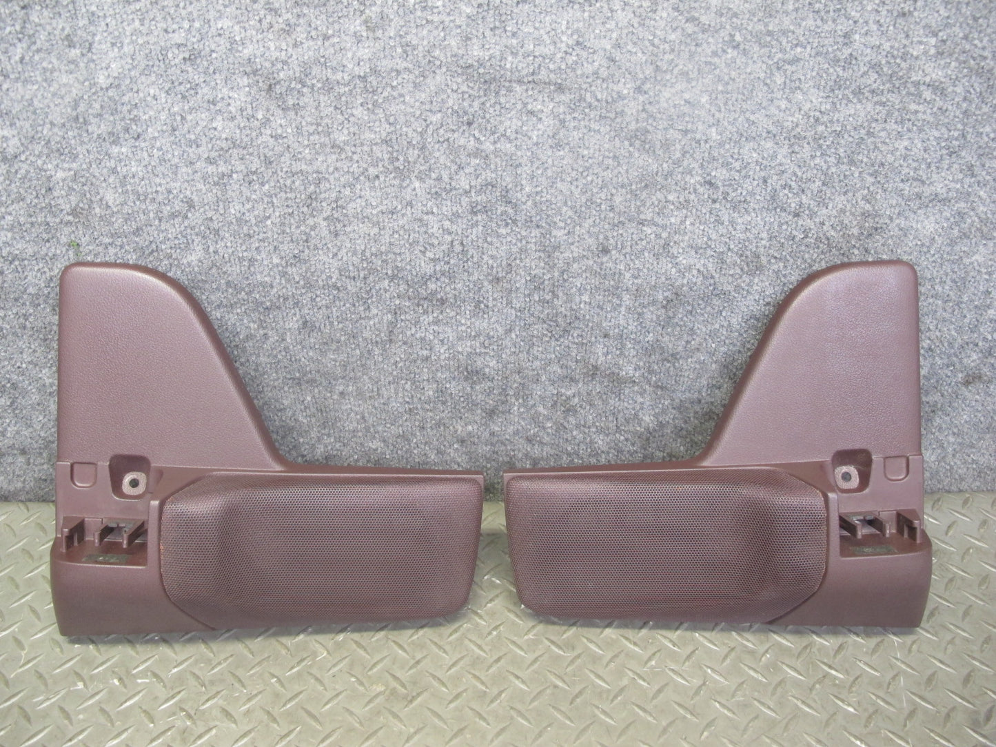 86-92 Toyota Supra MA70L Rear Left & Right Speaker Trim Cover Set Maroon OEM