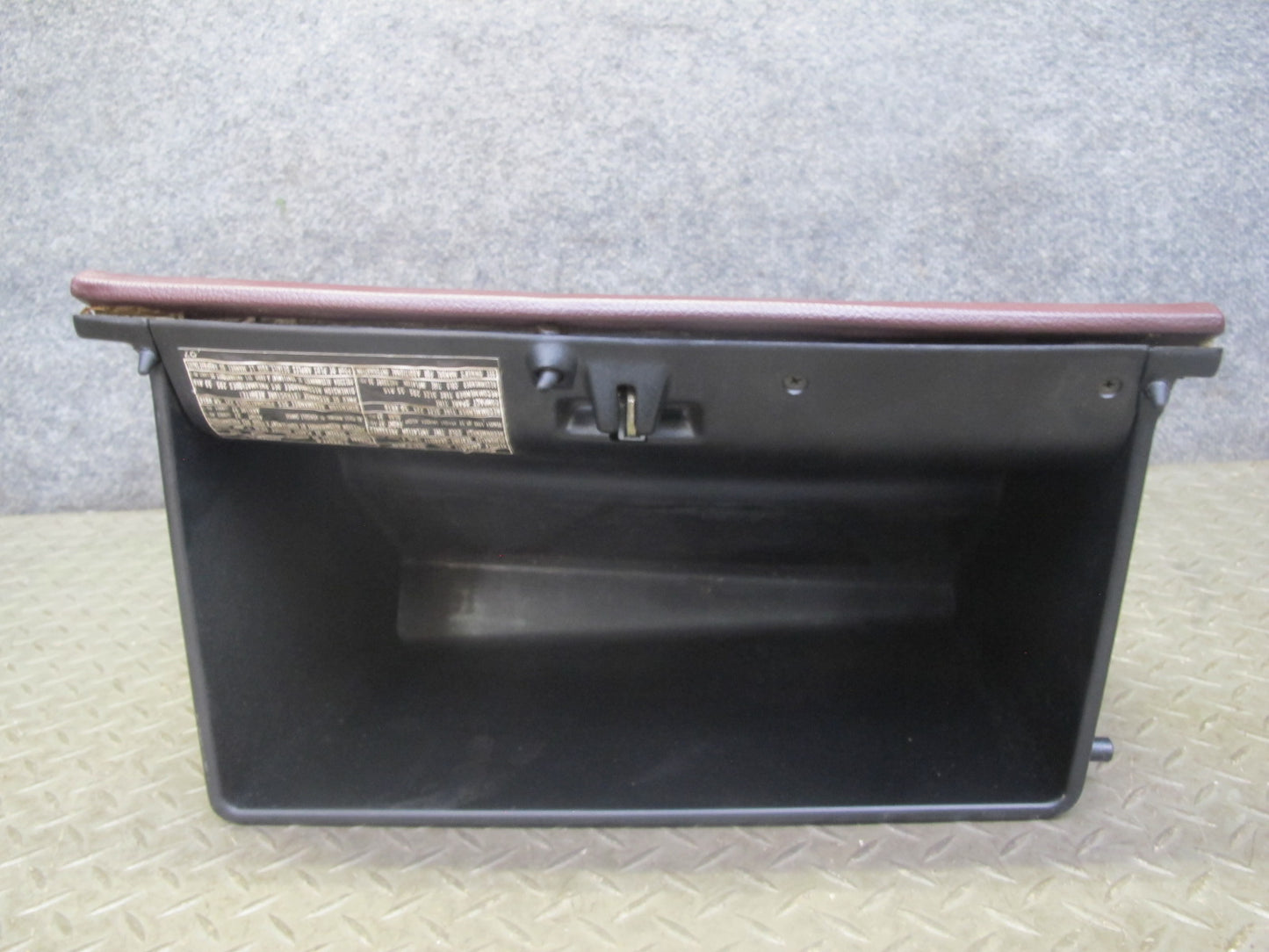 89-92 Toyota Supra MA70L Dash Glove Box Compartment Storage Door Lid Maroon OEM