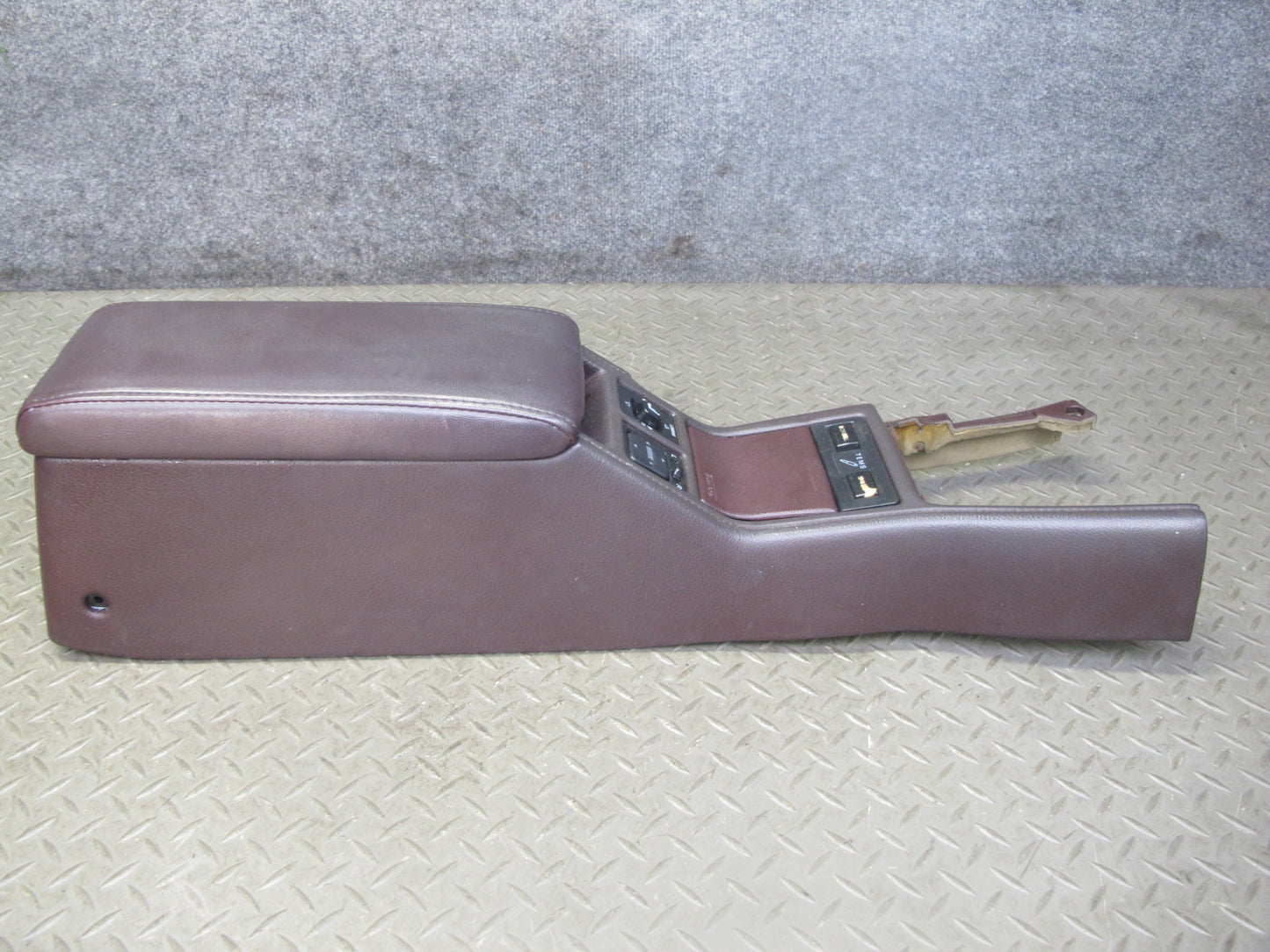 1989 Toyota Supra MA70L Center Console Trim Cover Panel w Switches Maroon OEM