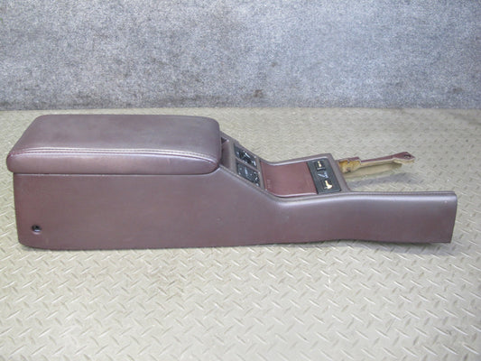 1989 Toyota Supra MA70L Center Console Trim Cover Panel w Switches Maroon OEM