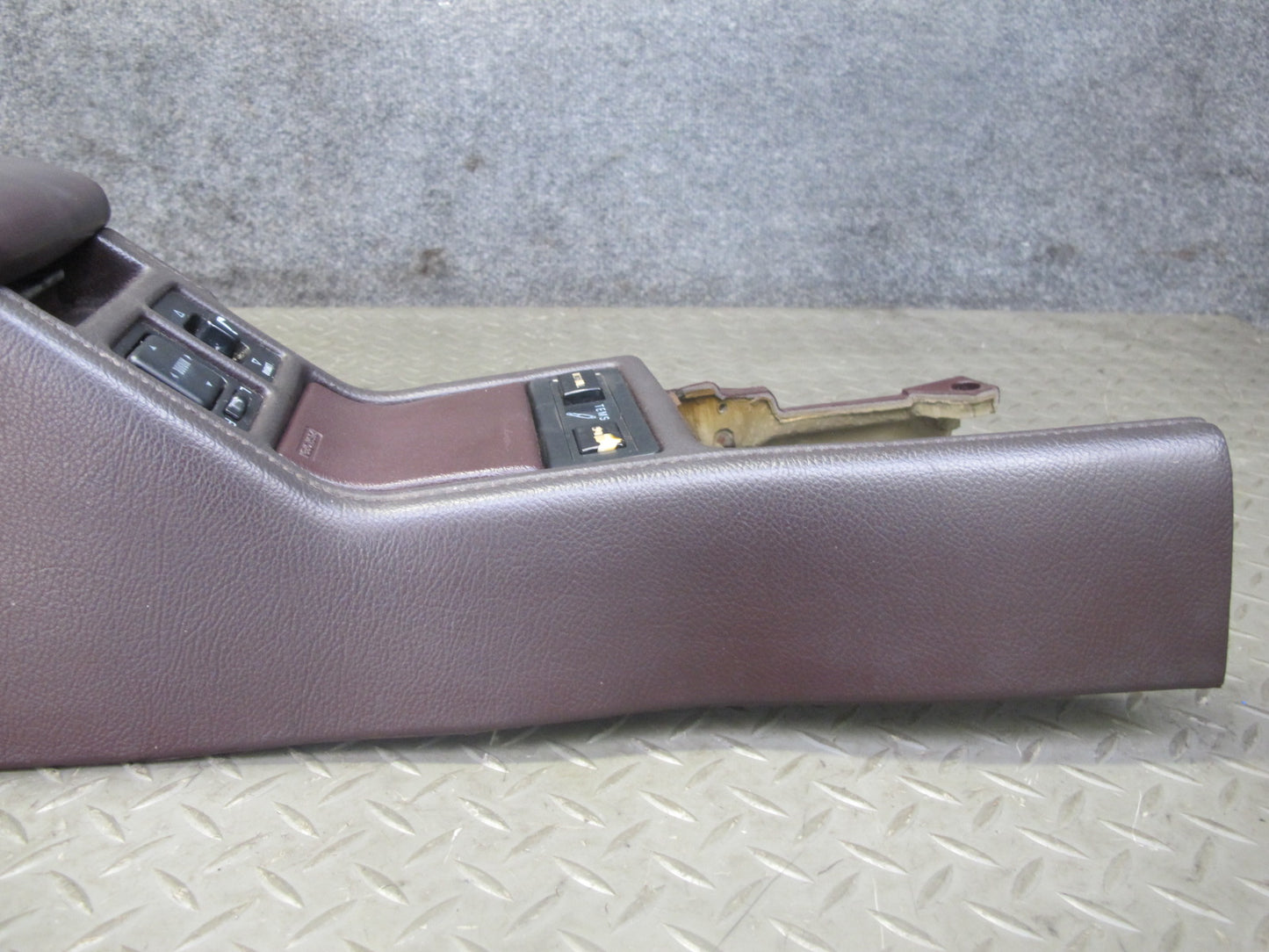 1989 Toyota Supra MA70L Center Console Trim Cover Panel w Switches Maroon OEM