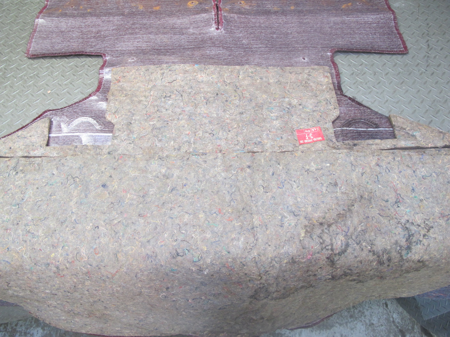 86-92 Toyota Supra MA70L Rear Trunk Floor MAT Carpet Cover Maroon OEM