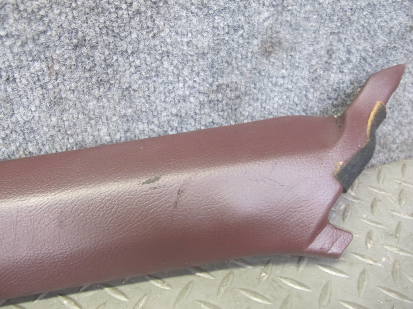 86-92 Toyota Supra MA70L Front Interior A Pillar Trim Cover Panel Set Maroon OEM