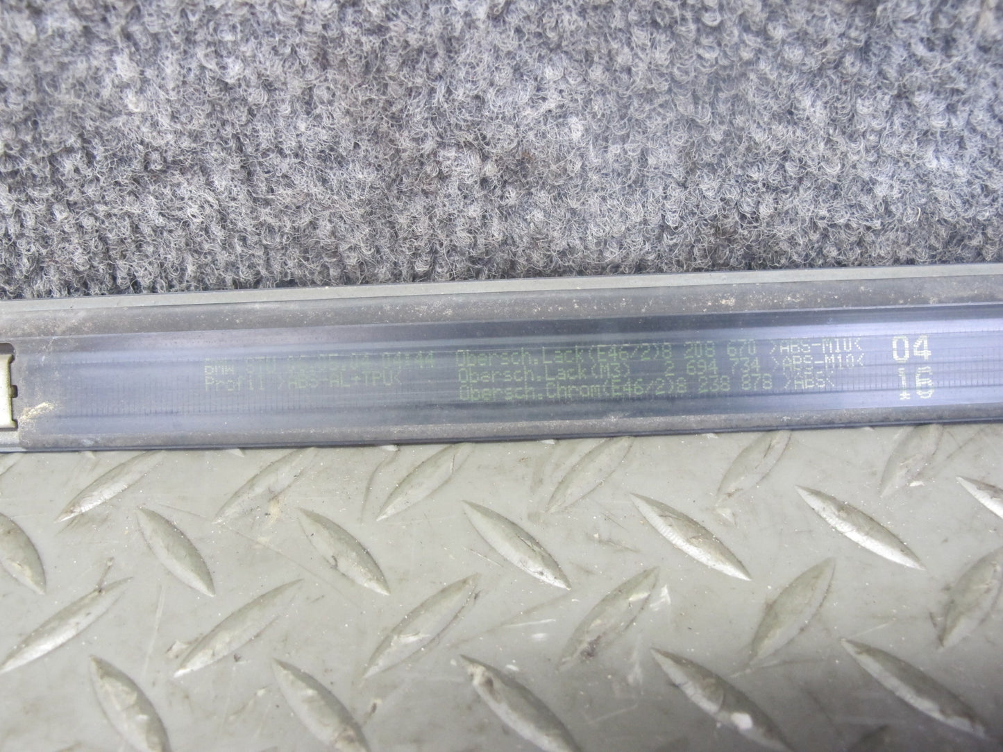 01-06 BMW E46 Coupe Convertible Set of 4 Door & Quarter Trim Molding Blue OEM