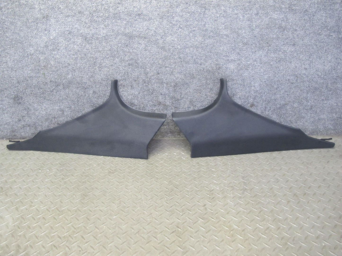 12-18 BMW F30 3-SERIES Set of 2 Rear C Pillar Trim Cover Panel Black OEM