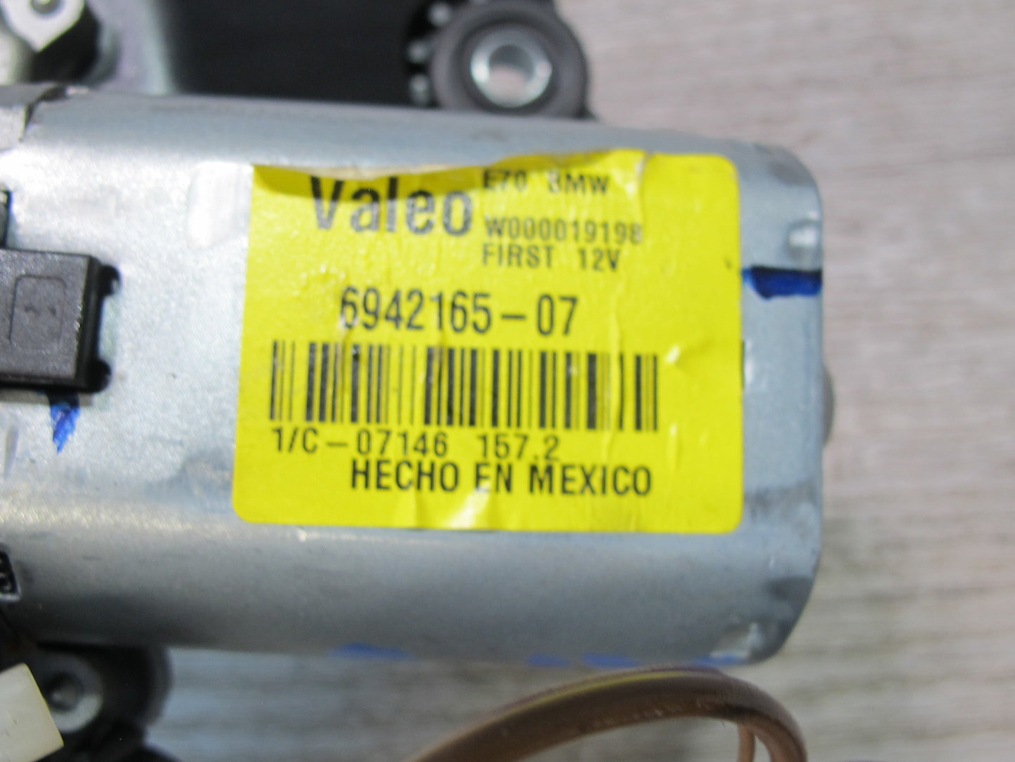 2007-2013 BMW E70 X5 Rear Trunk Hatch Wiper Motor w Arm 6942165