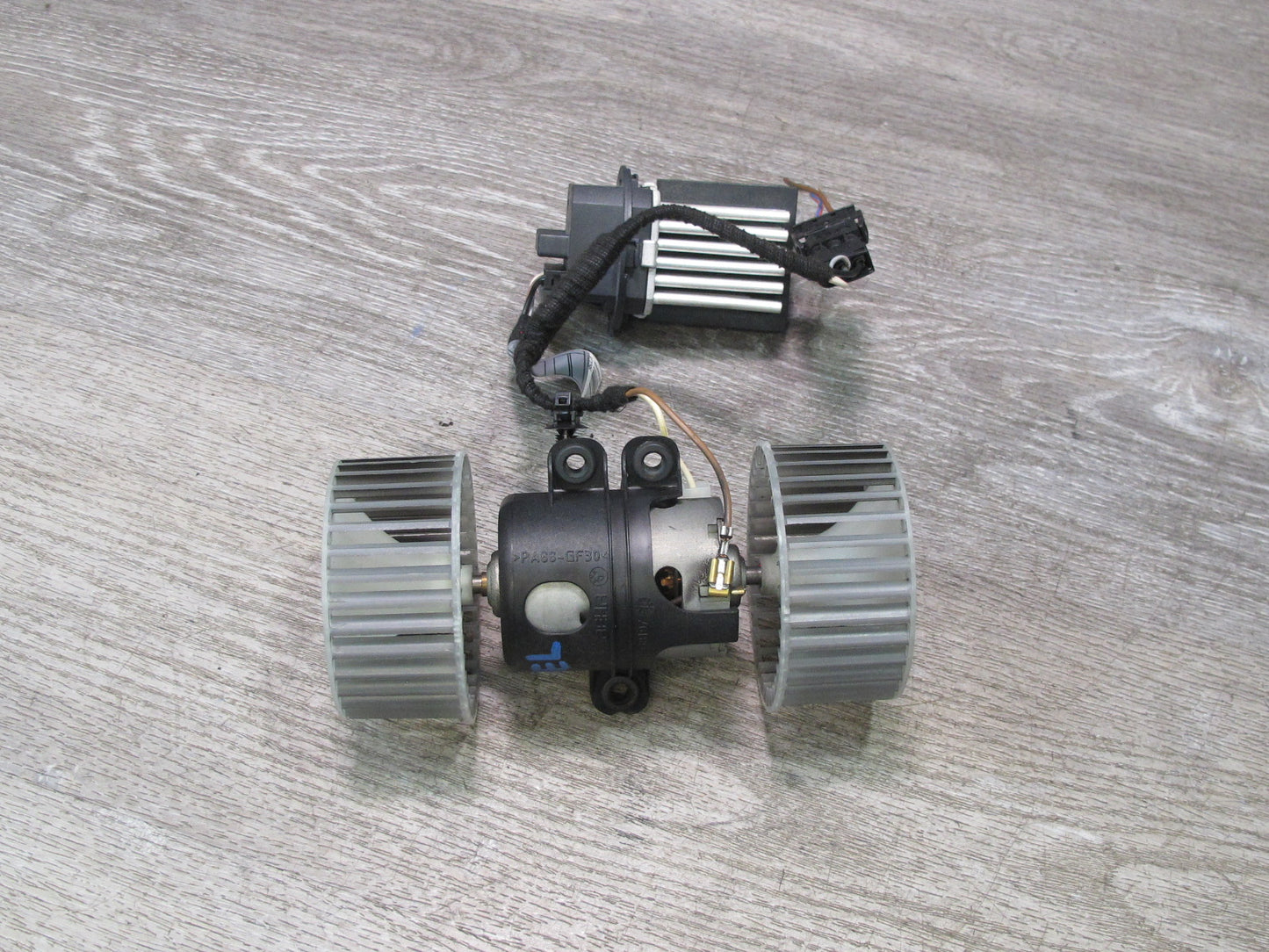 2007-2013 BMW E70 E71 E72 Set of 2 Rear A/C Heater Blower Motor Fan w Resistor