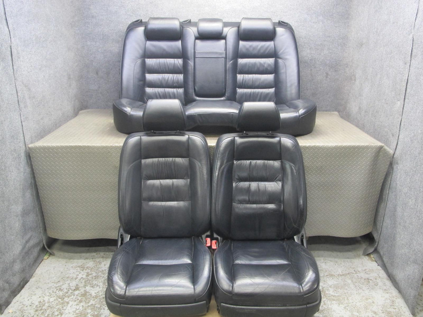98-00 Lexus JZS160L GS400 GS300 Front & Rear Leather Seat Black Set OEM