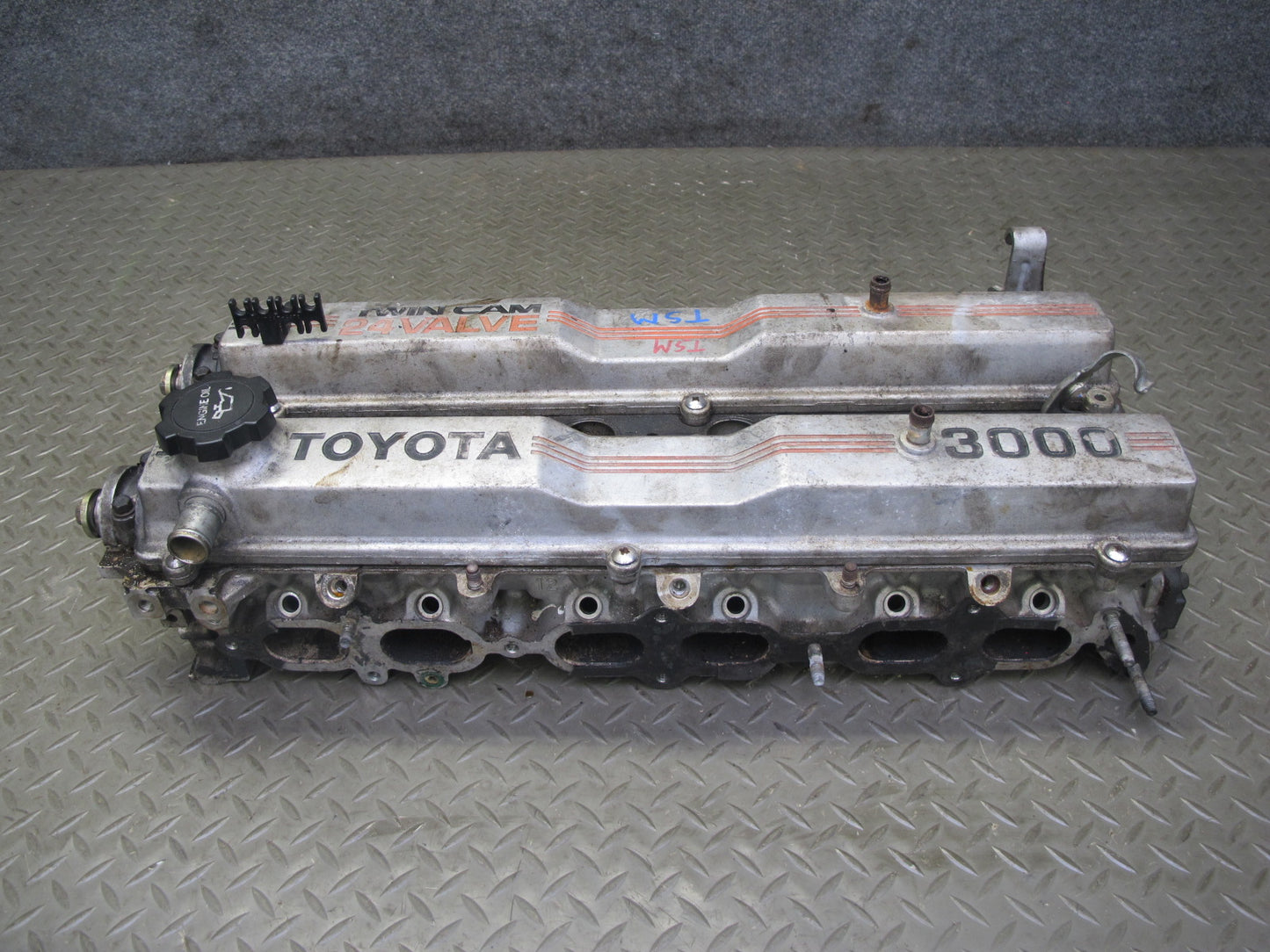 87-92 Toyota Supra MK3 7MGE NA Engine Cylinder Head w Camshaft & Valve Cover OEM