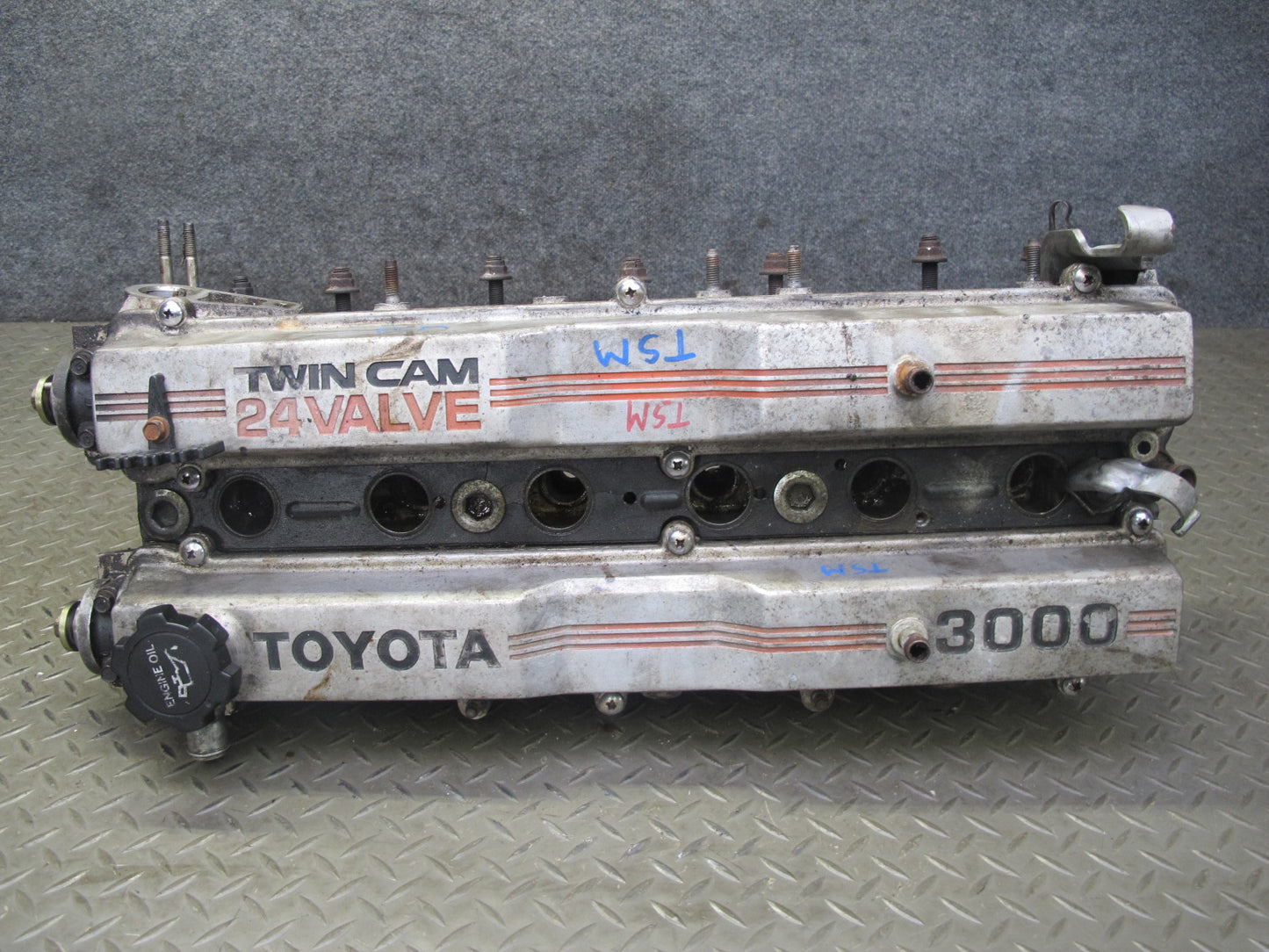 87-92 Toyota Supra MK3 7MGE NA Engine Cylinder Head w Camshaft & Valve Cover OEM