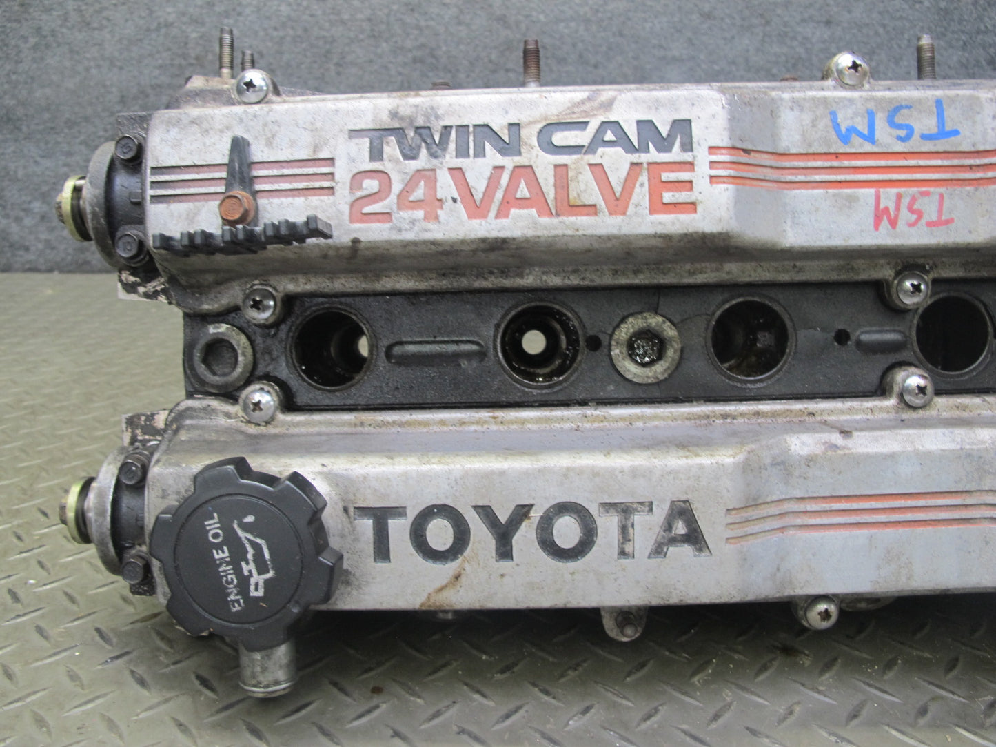 87-92 Toyota Supra MK3 7MGE NA Engine Cylinder Head w Camshaft & Valve Cover OEM