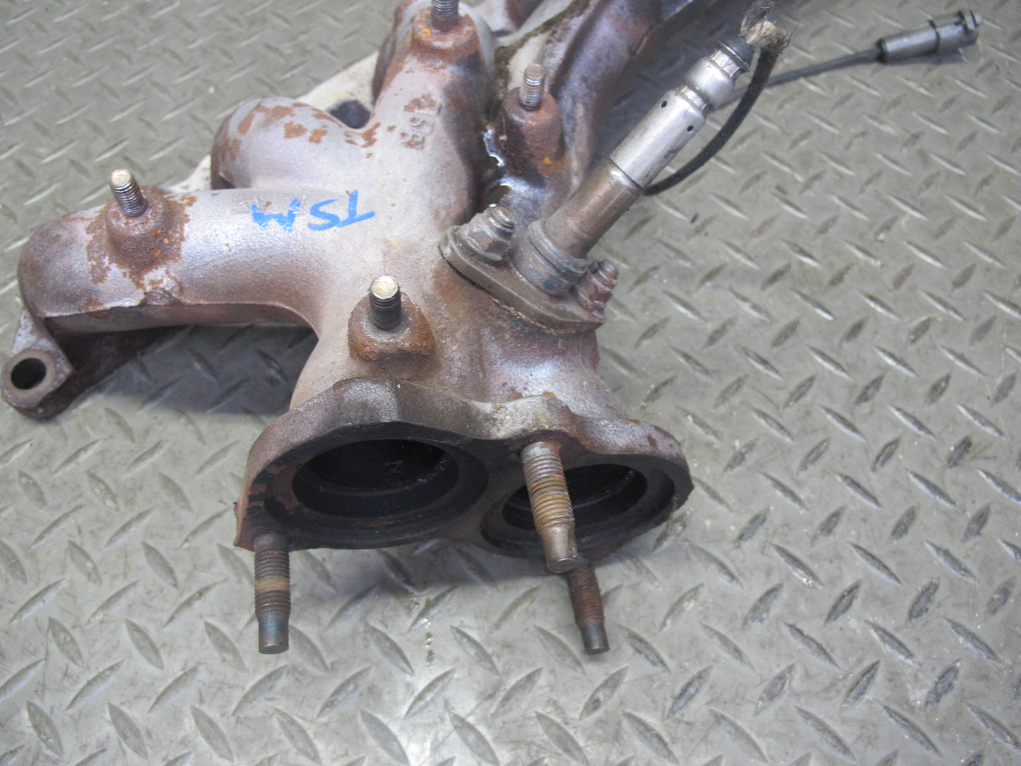86-92 Toyota Supra MA70L 7MGE NA Exhaust Manifold w Oxygen Sensor 71K Miles OEM