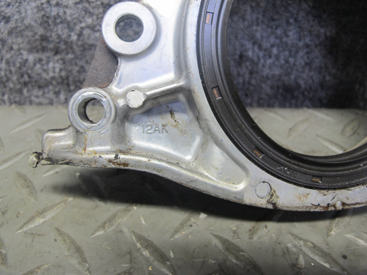 86-92 Toyota Supra MA70L 7MGE 7MGTE Engine Rear Crank Seal Plate 71K Miles OEM