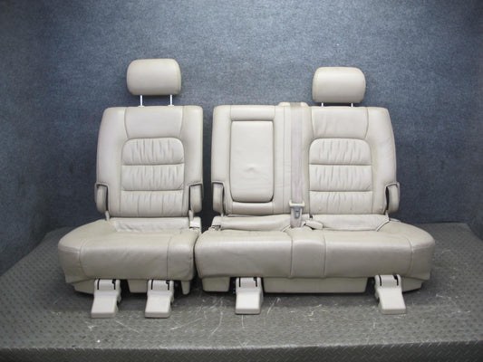 03-07 Lexus LX470 Rear Second ROW Left & Right Leather Seat Ivory Set of 2