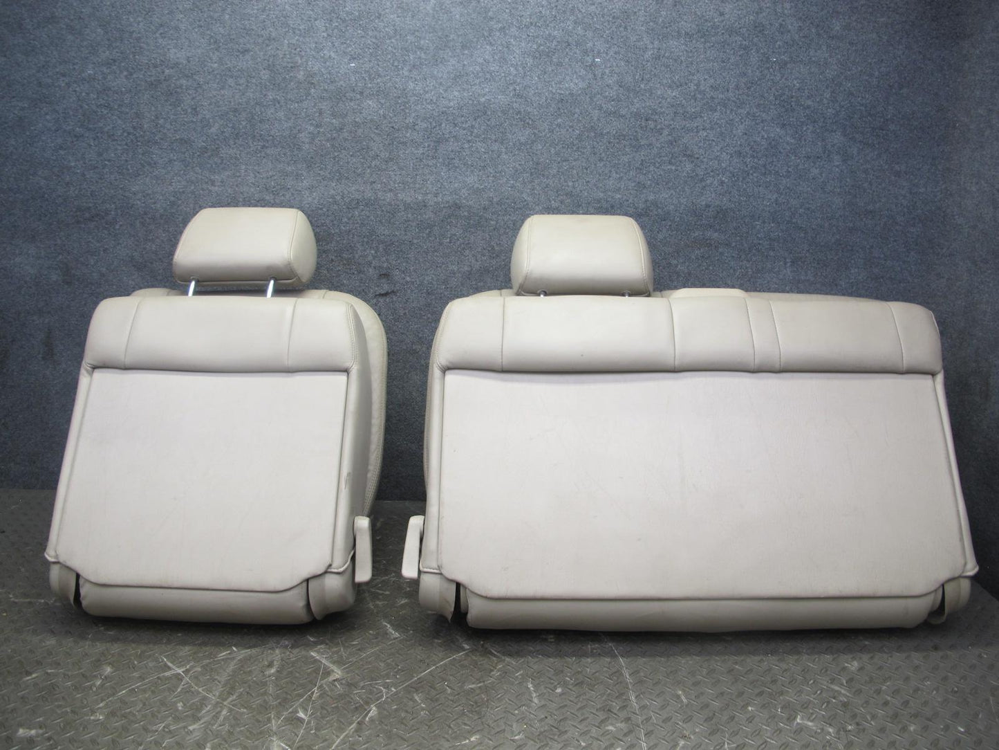 03-07 Lexus LX470 Rear Second ROW Left & Right Leather Seat Ivory Set of 2